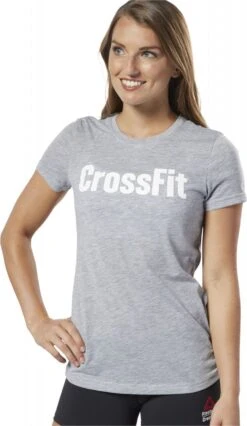 Reebok Crossfit Speedwick Women's Short Sleeve Jersey Gray