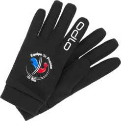 Pair Of Gloves Odlo Stretchfleece Liner Warm Fan France Black Unisex