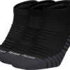 Nike Everyday Max Cushion No-Show Socks (x3) Black Unisex
