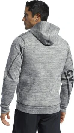 Reebok Crossfit CVFM Gray Hoodie Men -Odlo Fashion Shop 16023955ee3287c32b6e3.17950995