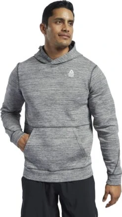 Reebok Crossfit CVFM Gray Hoodie Men -Odlo Fashion Shop 16023955ee3287c4e5f38.81343239
