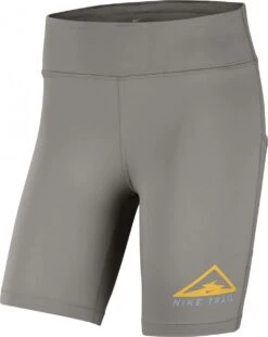 Nike Fast Trail Gray Running Shorts Orange Women