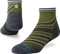 Pair Of Stance Conflicted Qtr Socks Green