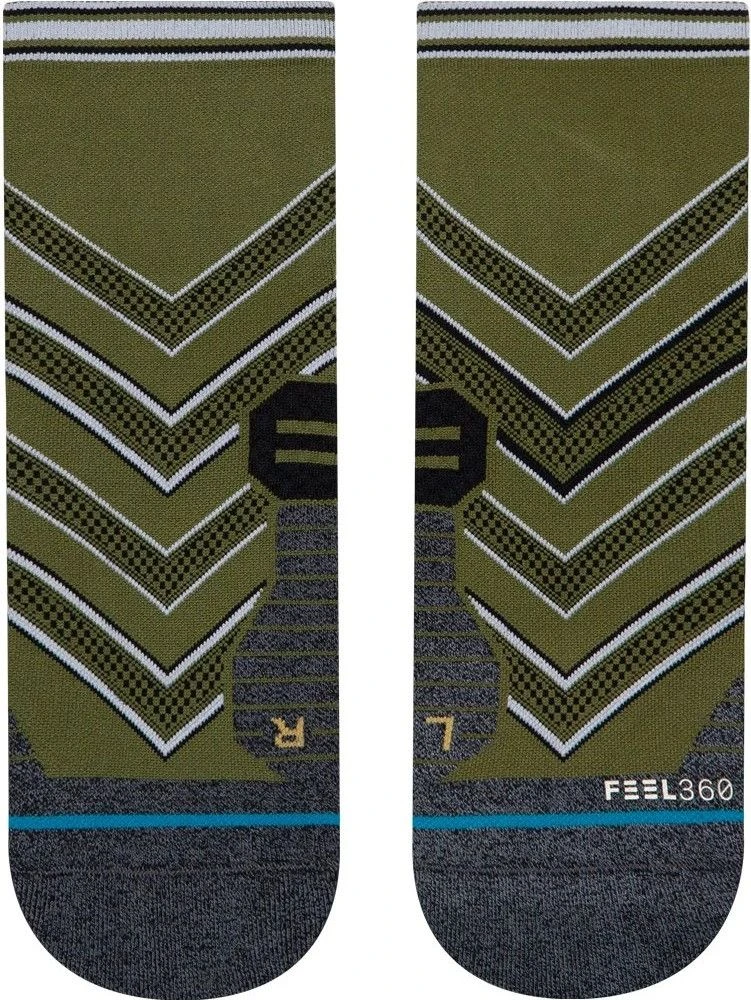 Pair Of Stance Conflicted Qtr Socks Green 4 Pair Of Stance Conflicted Qtr Socks Green - Image 2