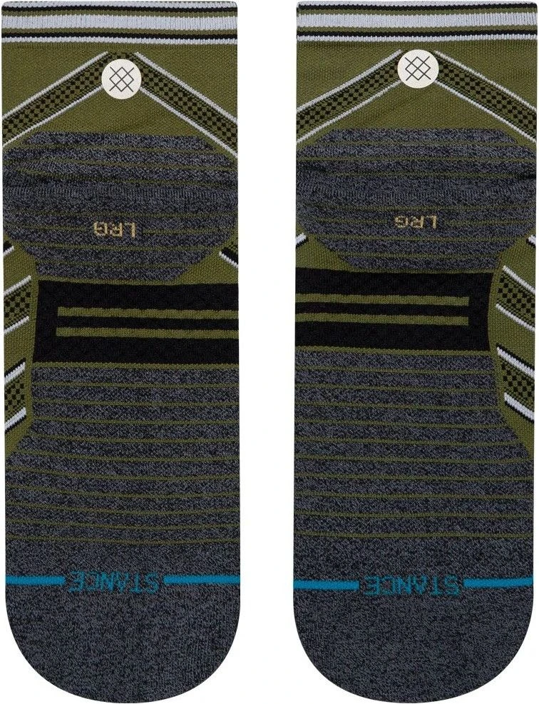 Pair Of Stance Conflicted Qtr Socks Green 5 Pair Of Stance Conflicted Qtr Socks Green - Image 3