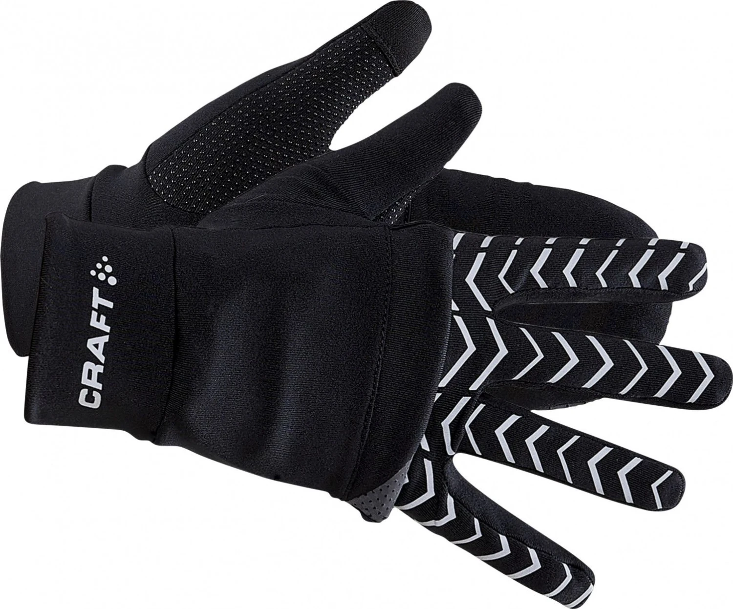 Craft ADV Lumen Hybrid Fleece Mittens Gloves Black Unisex 3 Craft ADV Lumen Hybrid Fleece Mittens Gloves Black Unisex