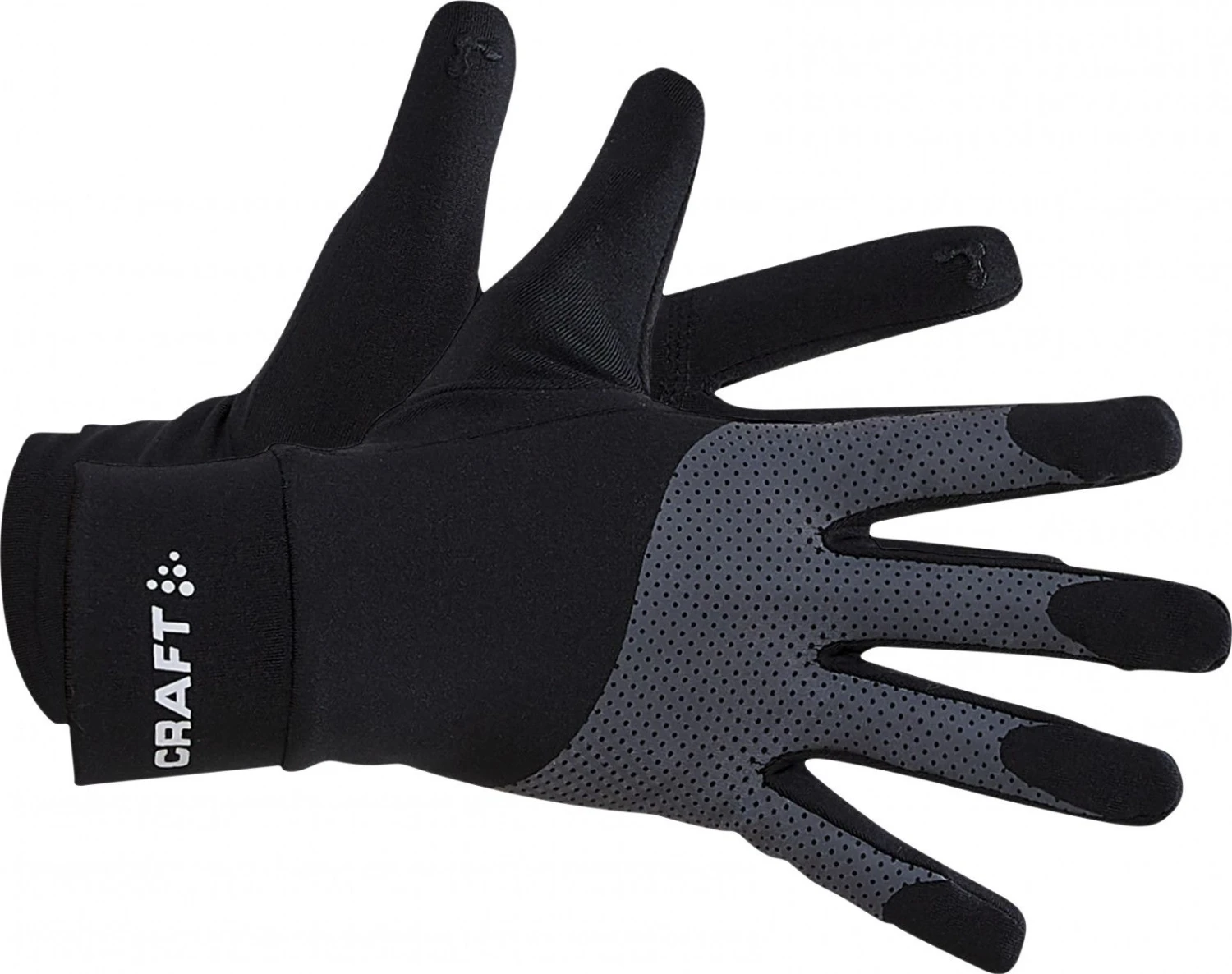 Craft ADV Lumen Reflective Fleece Winter Gloves Black Unisex 3 Craft ADV Lumen Reflective Fleece Winter Gloves Black Unisex