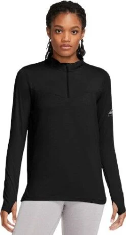 Nike Element Trail Womens Long Sleeve 1/2 Zip Jersey Blue -Odlo Fashion Shop 18484525fbd0c9ac91015.51631890