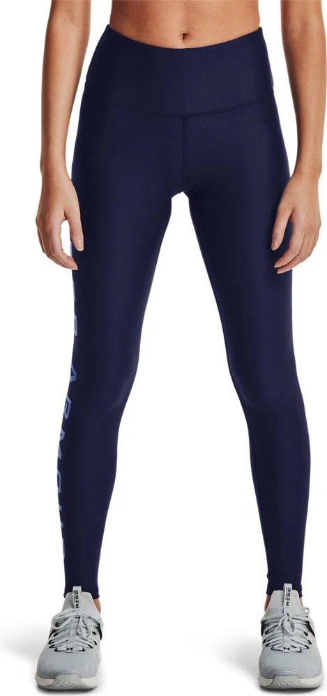Under Armour Under Armor Heatgear Armor Branded Long Tights Blue Women 6 Under Armour Under Armor Heatgear Armor Branded Long Tights Blue Women - Image 4