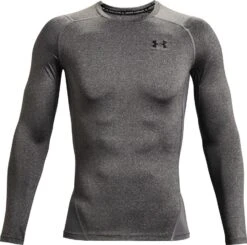 Under Armour Under Armor Heatgear Armor Long Sleeve Compression Jersey Gray Men