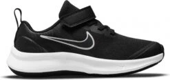 Kids' Nike Star Runner 3 Running Shoes Black/White