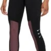 Nike Dri-Fit Run Division Epic Luxe Womens 3/4 Tights Black Red