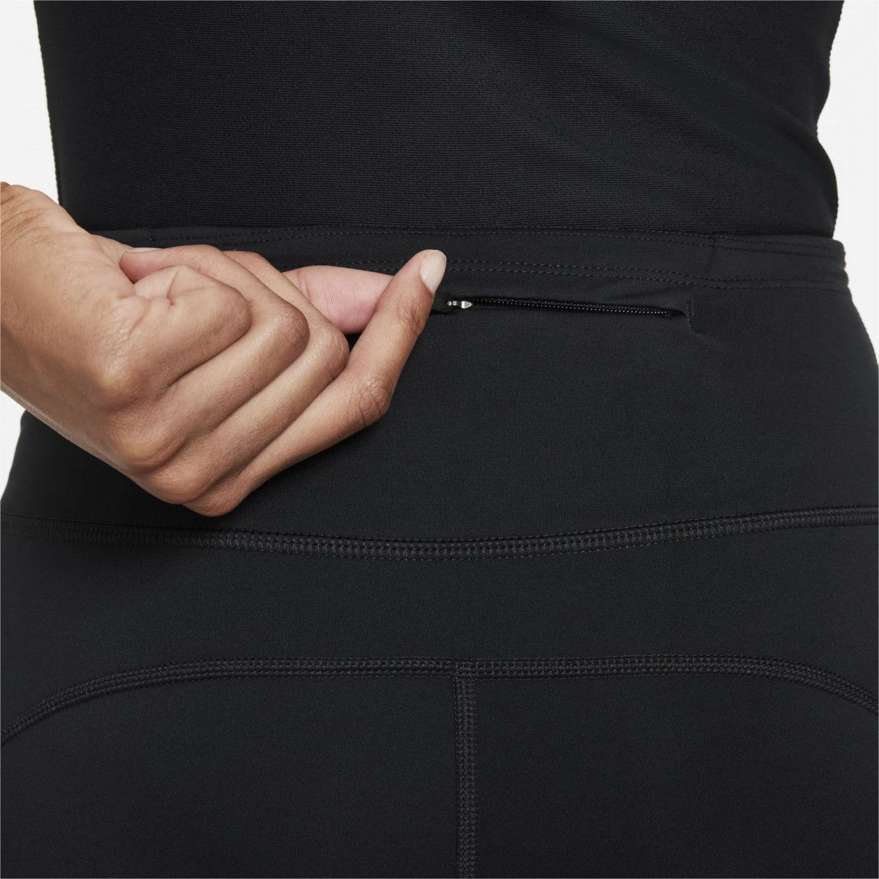 Nike Dri-Fit Run Division Epic Luxe Womens 3/4 Tights Black Red 5 Nike Dri-Fit Run Division Epic Luxe Womens 3/4 Tights Black Red - Image 3