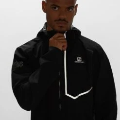 Salomon Bonatti Trail WP Waterproof Jacket Black Men's -Odlo Fashion Shop 209489760ddc7c36035c2.29731898