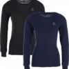 Odlo Pack Of 2 Women's Active Warm Long Sleeve T-Shirts Black / Blue 2 Odlo Pack Of 2 Women's Active Warm Long Sleeve T-Shirts Black / Blue -Odlo Fashion Shop 2096343619d11a13436a1.86114075