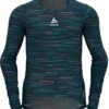 Odlo Zeroweight Ceramiwarm Long Sleeve Jersey Blue