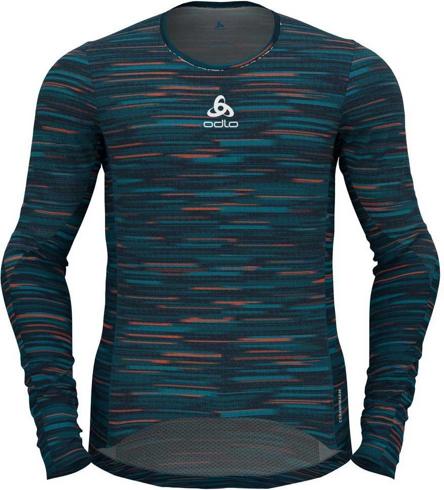 Odlo Zeroweight Ceramiwarm Long Sleeve Jersey Blue 3 Odlo Zeroweight Ceramiwarm Long Sleeve Jersey Blue