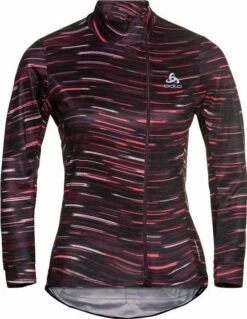 Women's Odlo Zeroweight Ceramiwarm Red Zip Top