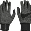 Nike Hyperstorm Knit Long Gloves Grey Black
