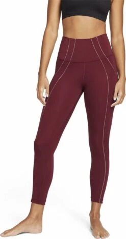 Nike Yoga Dri-Fit 3/4 Tights Womens Red