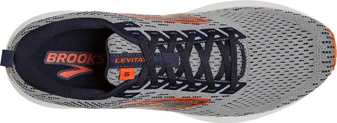 Brooks Levitate 5 Gray Orange Running Shoes 9 Brooks Levitate 5 Gray Orange Running Shoes - Image 7