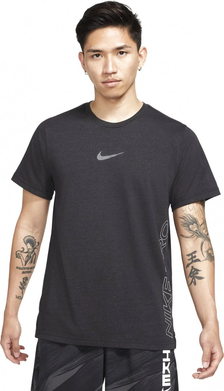 Nike Pro Dri-Fit Burnout Short Sleeve Jersey Black 3 Nike Pro Dri-Fit Burnout Short Sleeve Jersey Black