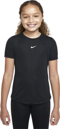 Nike Dri-Fit One Short Sleeve Jersey Black Girl S