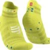 Pair Of Compressport Pro Racing Socks V4.0 Ultralight Run Low Yellow -Odlo Fashion Shop 218598161c0a89de1cd00.55152839 1