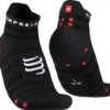 Pair Of Compressport Pro Racing Socks V4.0 Ultralight Run Low Black