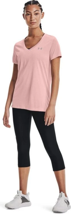 Under Armour Under Armor Tech Twist Pink Women's Short Sleeve Jersey -Odlo Fashion Shop 219219861d6d6c4611747.72086902