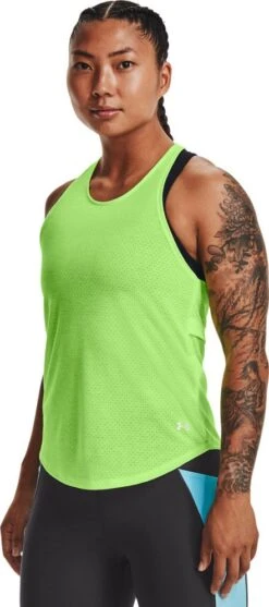 Under Armour Under Armor Streaker Green Women's Tank Top