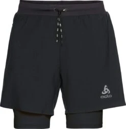 Odlo Axalp Trail 6in 2-in-1 Shorts Black