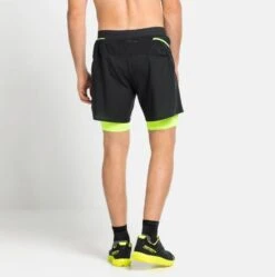 Odlo Axalp Trail 6in 2-in-1 Shorts Black Yellow -Odlo Fashion Shop 220039161f7f06cbc5454.15558193