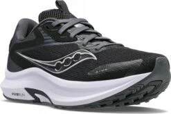 Saucony Axon 2 Running Shoes Black White Women -Odlo Fashion Shop 220357561f29e79689701.12161215