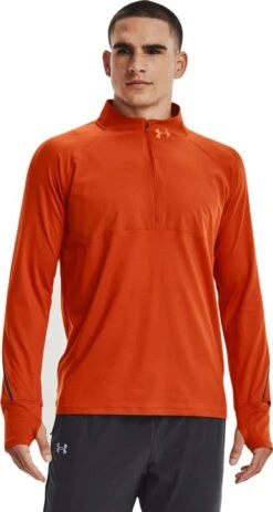 Under Armour Under Armor Qualifier Run 2.0 1/2 Zip Top Red Mens
