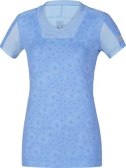 GORE RUNNING WEAR AIR LADY PRINT Short Sleeves Jersey Blue Women