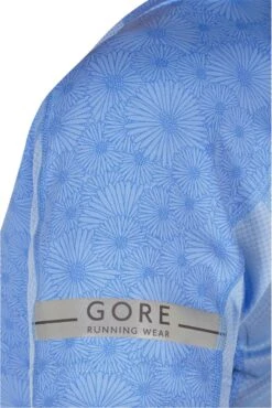 GORE RUNNING WEAR AIR LADY PRINT Short Sleeves Jersey Blue Women -Odlo Fashion Shop 56d5552102cd9