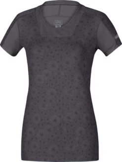 GORE RUNNING WEAR AIR LADY PRINT Short Sleeves Jersey Blue Women -Odlo Fashion Shop 56d55b733eb25