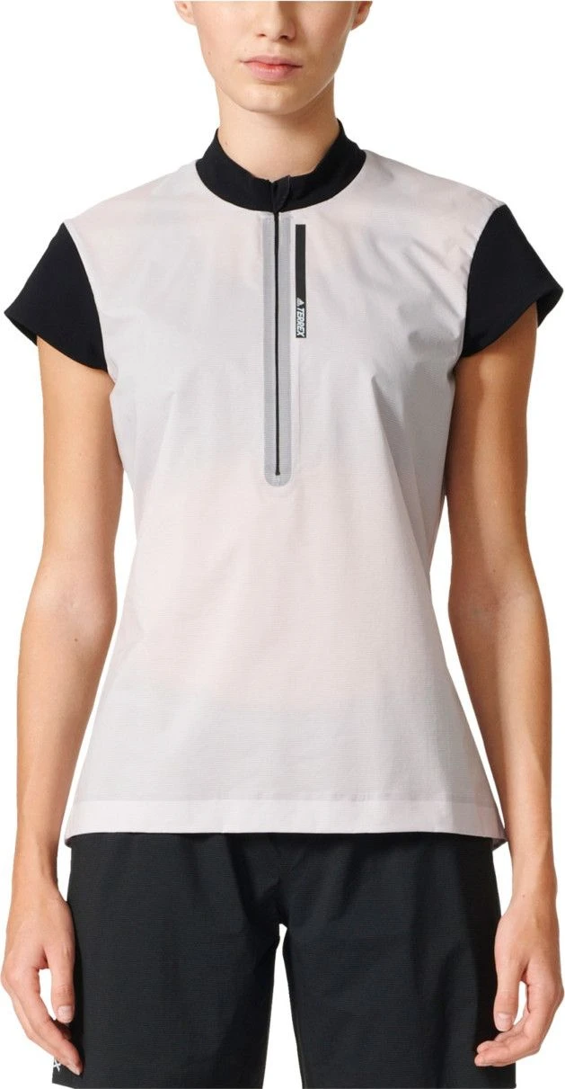 Adidas TERREX Adidas Running Women Short Sleeves Jersey TERREX AGRAVIC White Black 3 Adidas TERREX Adidas Running Women Short Sleeves Jersey TERREX AGRAVIC White Black