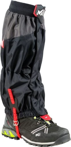 Millet High Route Gaiters Black Red