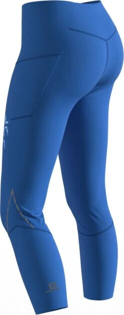 Salomon Cross Run 25 3/4 Tights Blue Women -Odlo Fashion Shop 61e93beb645dd8.57468052