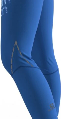 Salomon Cross Run 25 3/4 Tights Blue Women -Odlo Fashion Shop 61e93bed264807.12198693